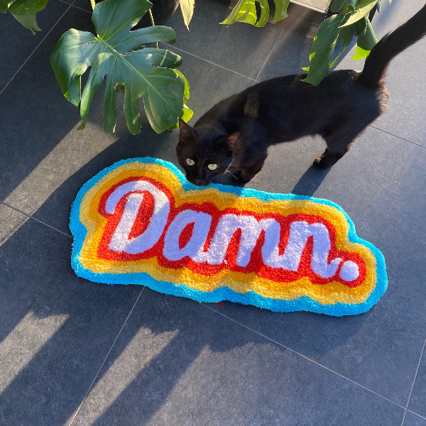 F*ck Colorful Tufted Rug