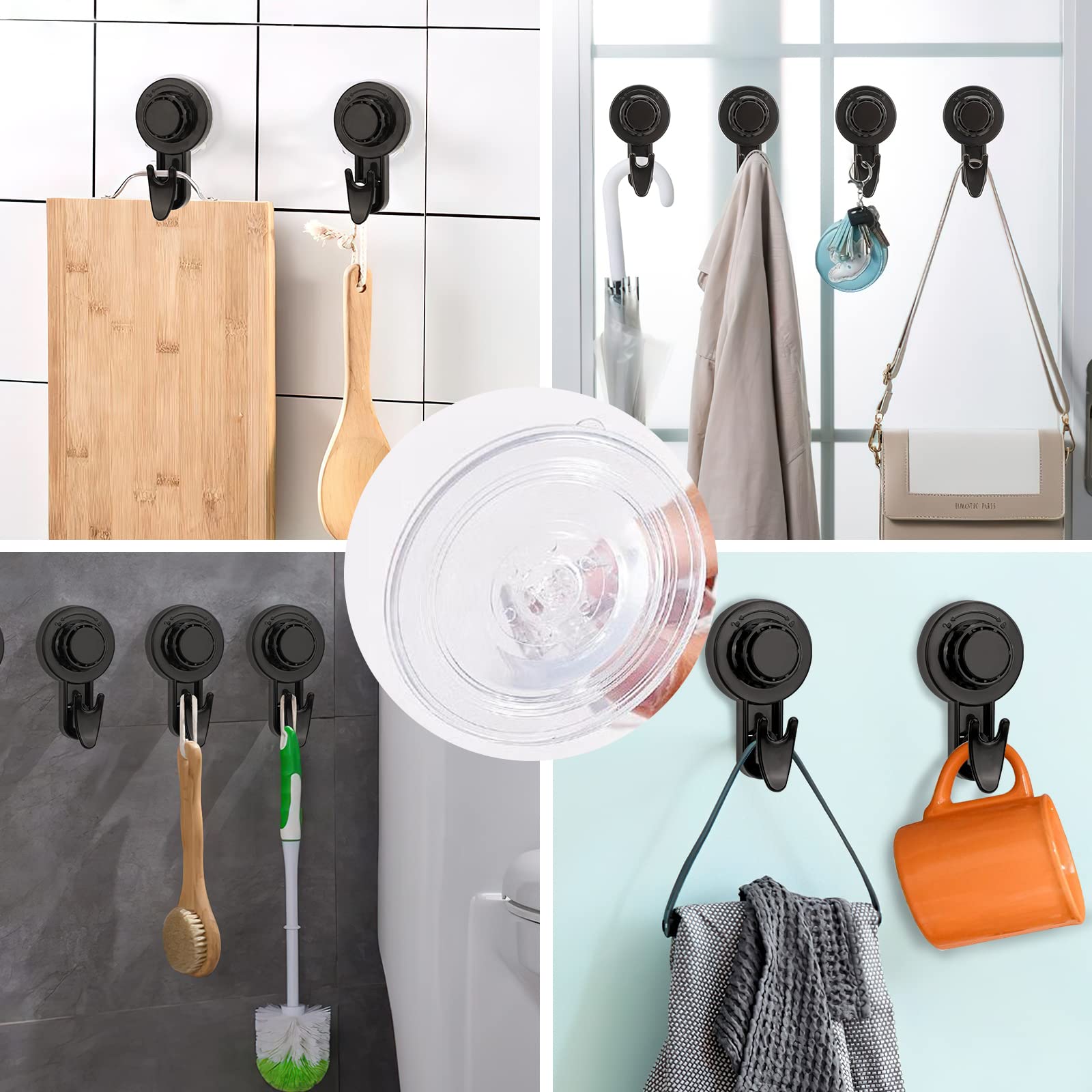 Tiktok Summer Sale🎉Rotating Suction Cup Hooks