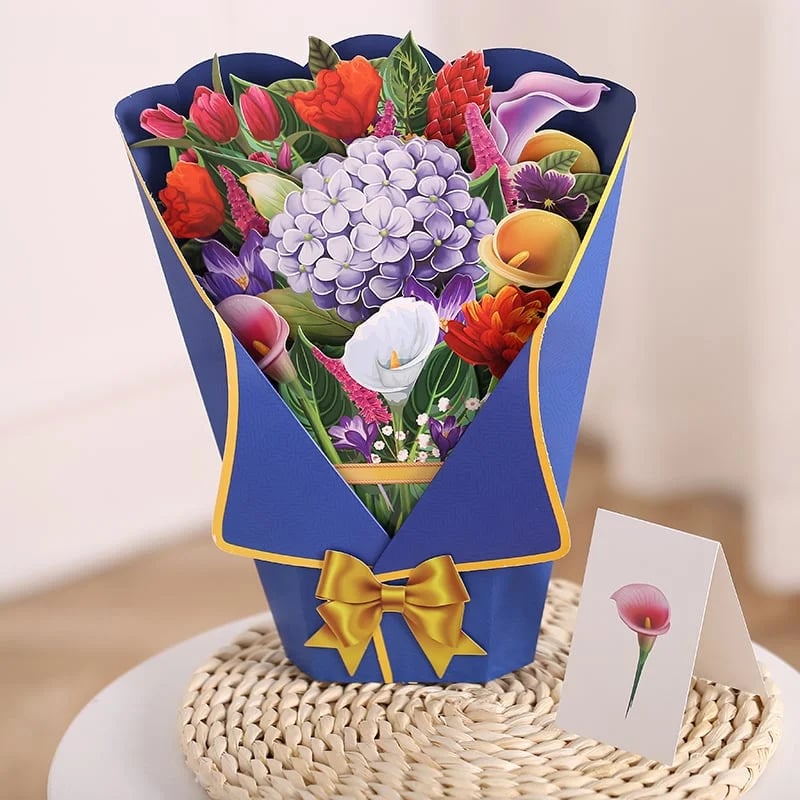 🎁Mother's Day Gift-💐Pop Up Flower Bouquet Greeting Card（Buy 3 Free Shipping）