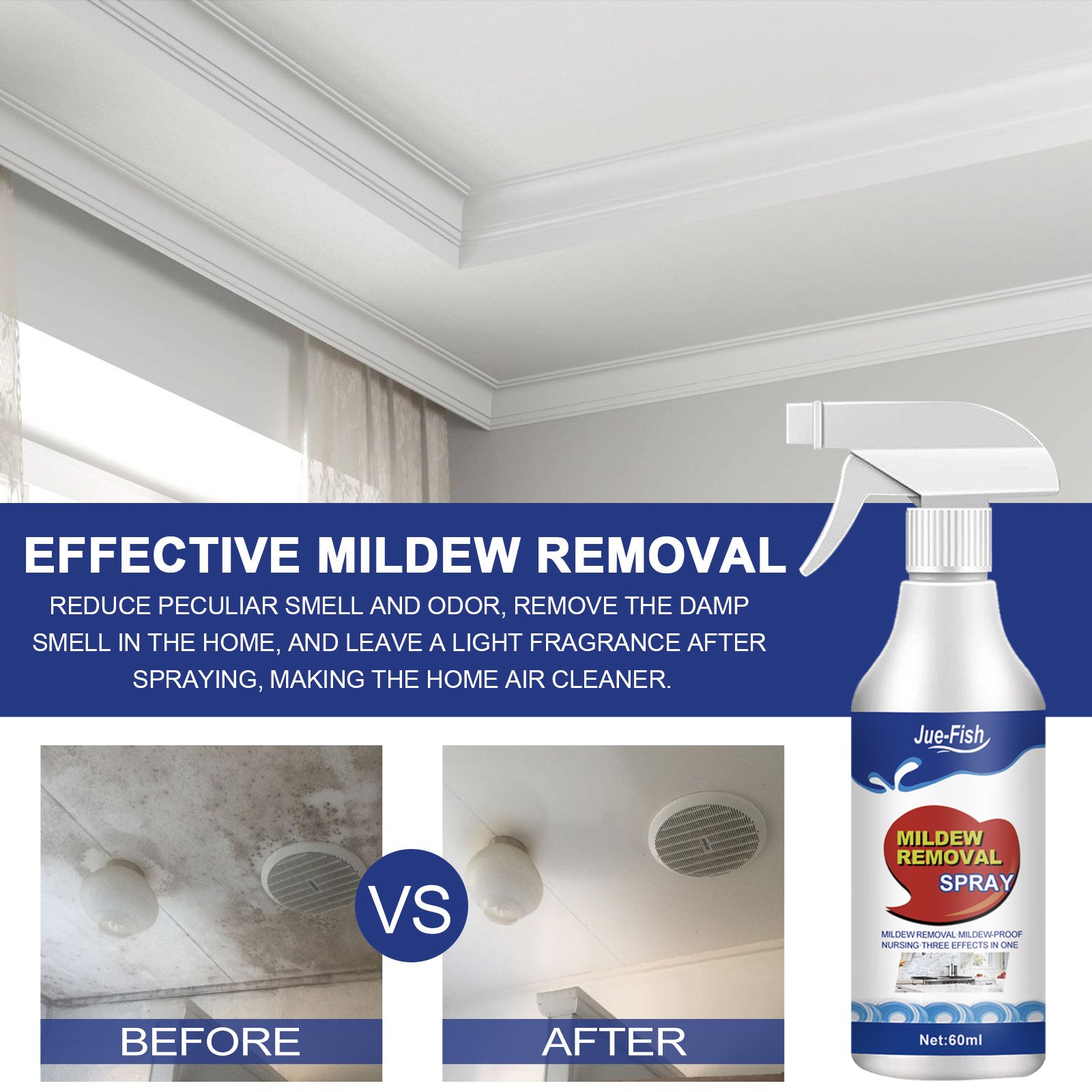 Last Day Promotion 70% OFF - 🔥Highly Effective Mould Removal Spray - Prevents Mould Regrowth🦠