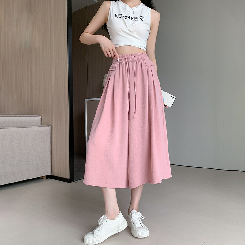 🔥LAST DAY 49% OFF – High Waist Cropped Culottes Wide Leg Pants-Buy 2 Get Free Shipping