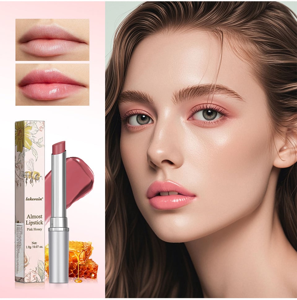 💥Flash Sale🔥Honey Tinted Lipstick – Hydrating Black & Pink Balm with Sheer Shine, Long-Wear Cherry Gloss