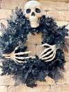 Skeleton Halloween Wreath for Front Door(Sold Out Soon)