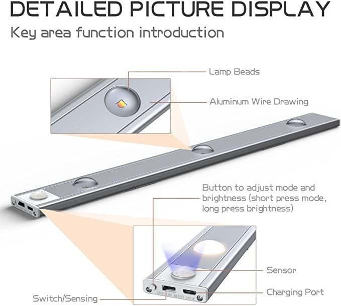 (🌲Early Christmas Sale- 50% OFF) 3 Color Temperature Led Motion Sensor Cabinet Light