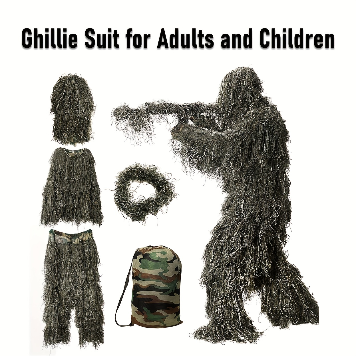 🔥Last Day Promotion - 60% OFF🎁🌳🌲5-in-1 Ghillie Suit Pro - Blinds for Jungle Hunting