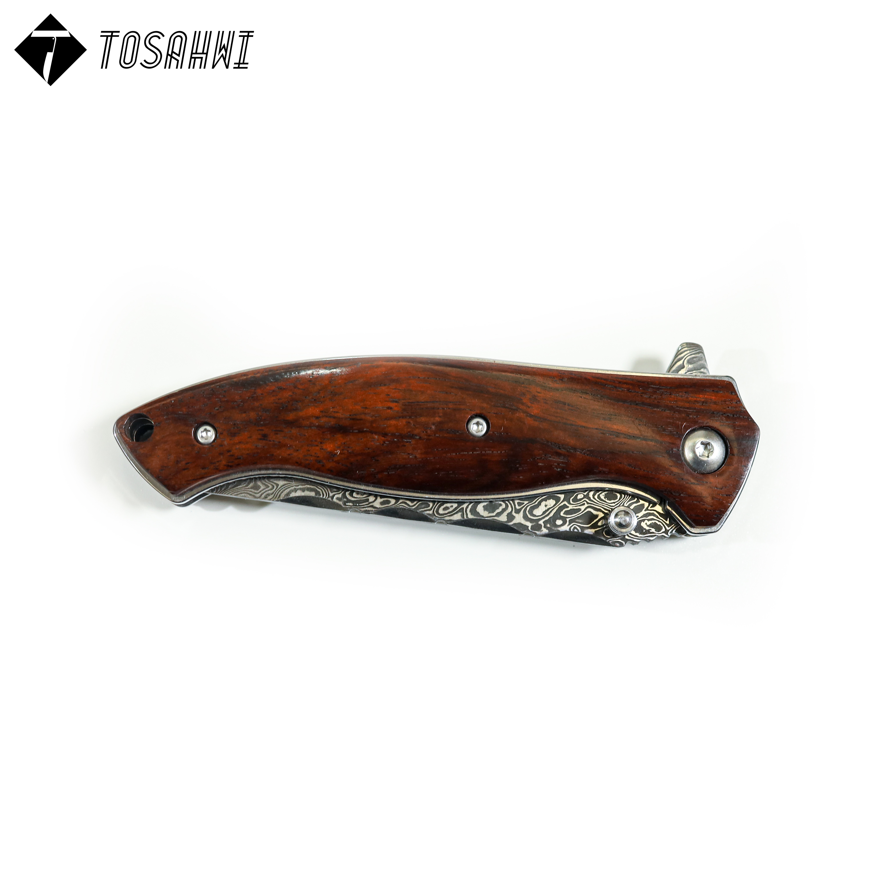 TOSAHWI HANDMADE Sandalwood Handle Forged steel Folding Blades-69544