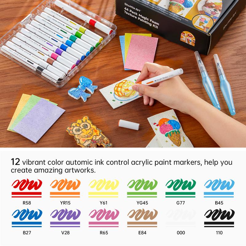 🎁TikTok Last Day Sale - 70% OFF😃Great Summer Activity Idea! – Magic 3D Foam Texture Painting Kit 🎨✨