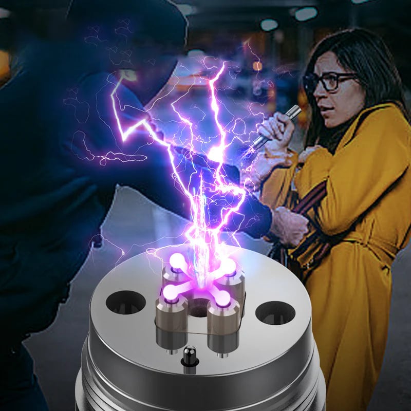 🔥Hot Sellng🔥3-in-1 Flashlight with Stun Arc & Siren Alarm