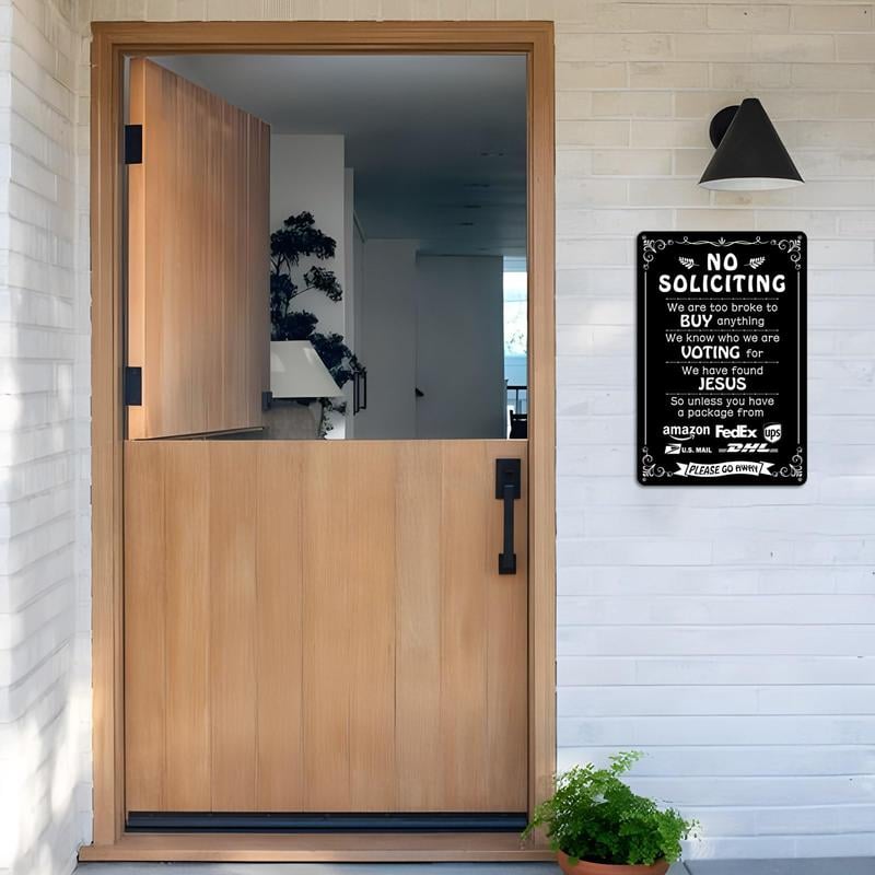 Funny No Soliciting Sign