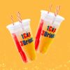 3-Compartment Drink Cup with Lid and Straw