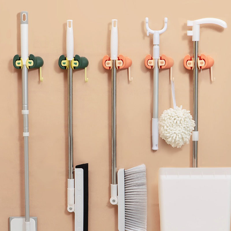 (Summer Sale- 50% OFF) Wall Mounted Mop Organizer- Buy 3 Get 1 Free