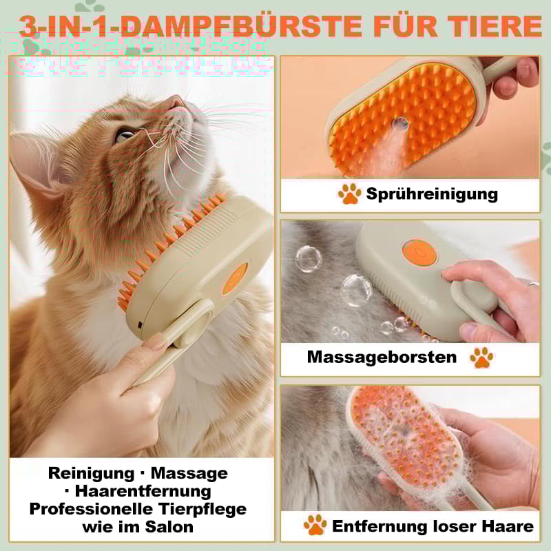 🔥Letzter Tag Aktion 49% Rabatt - Haustier Dampfbürste