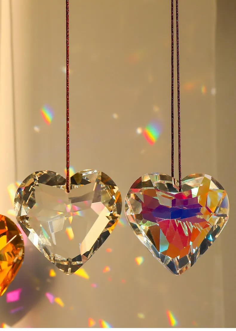 Hanging Heart Suncatcher Prism Crafts