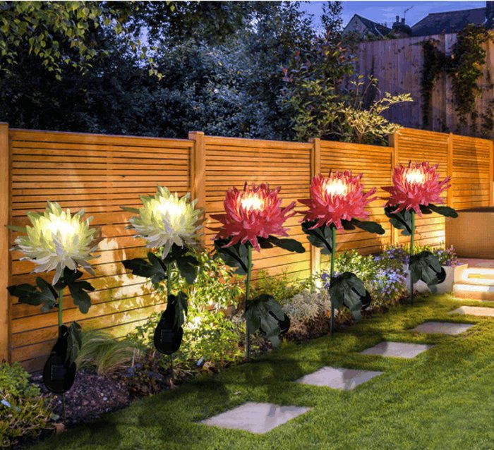 🔥Hot Sale-50%OFF -Chrysanthemum Solar Garden Stake LED
