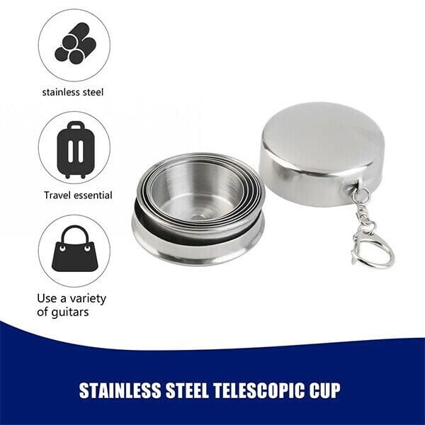 🎁Early Christmas Sale 48% OFF - Stainless Steel Telescopic Cup🔥🔥BUY 3 GET 2 FREE