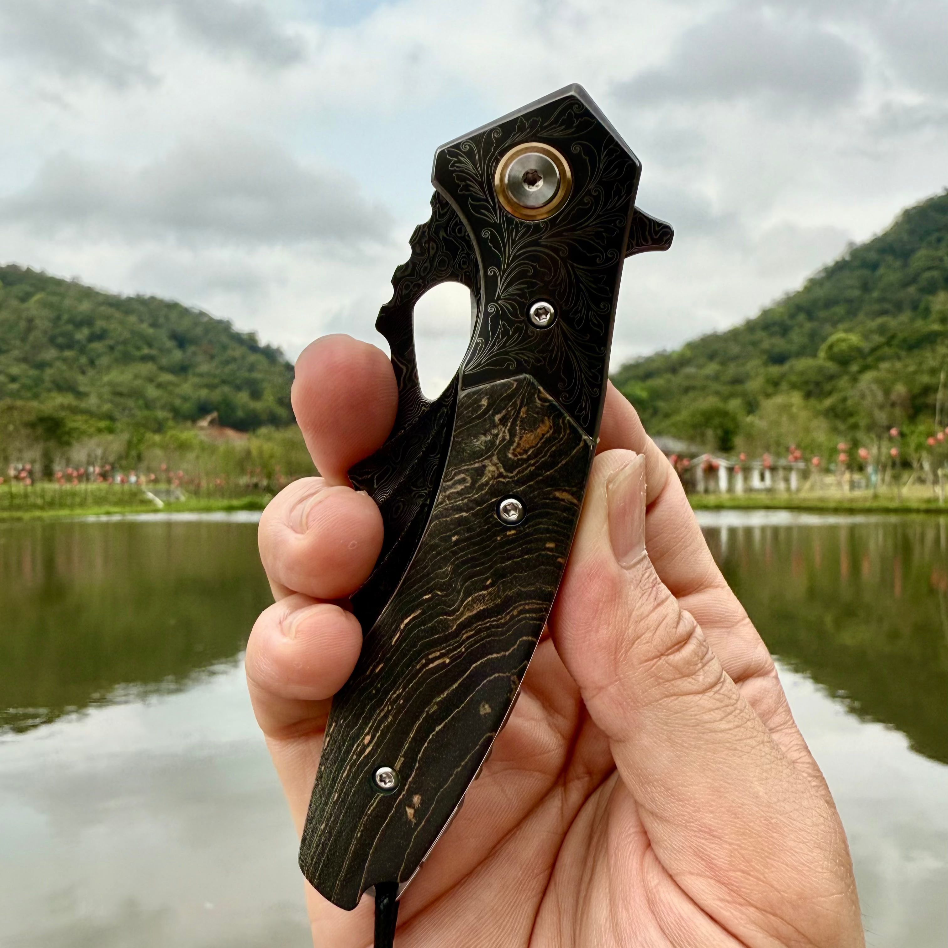 Night Demon Blade Folding Knife