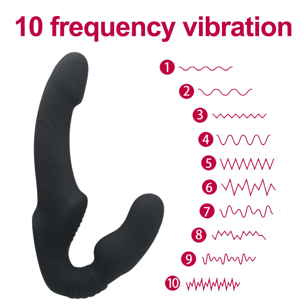 SHEMESIX - Couple Dildo Vibrator Female Dual Vibrator G-spot Anal Prostate Massager Adult Sex Toy