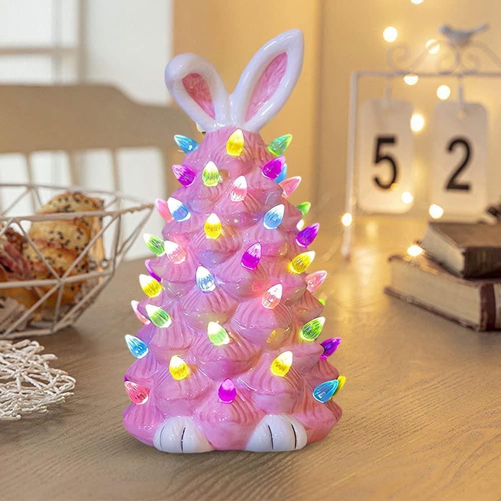 (🔥HOT SALE NOW 49% OFF)🐰🐰Easter Pink Bunny Tree-Buy 2 Free Shipping