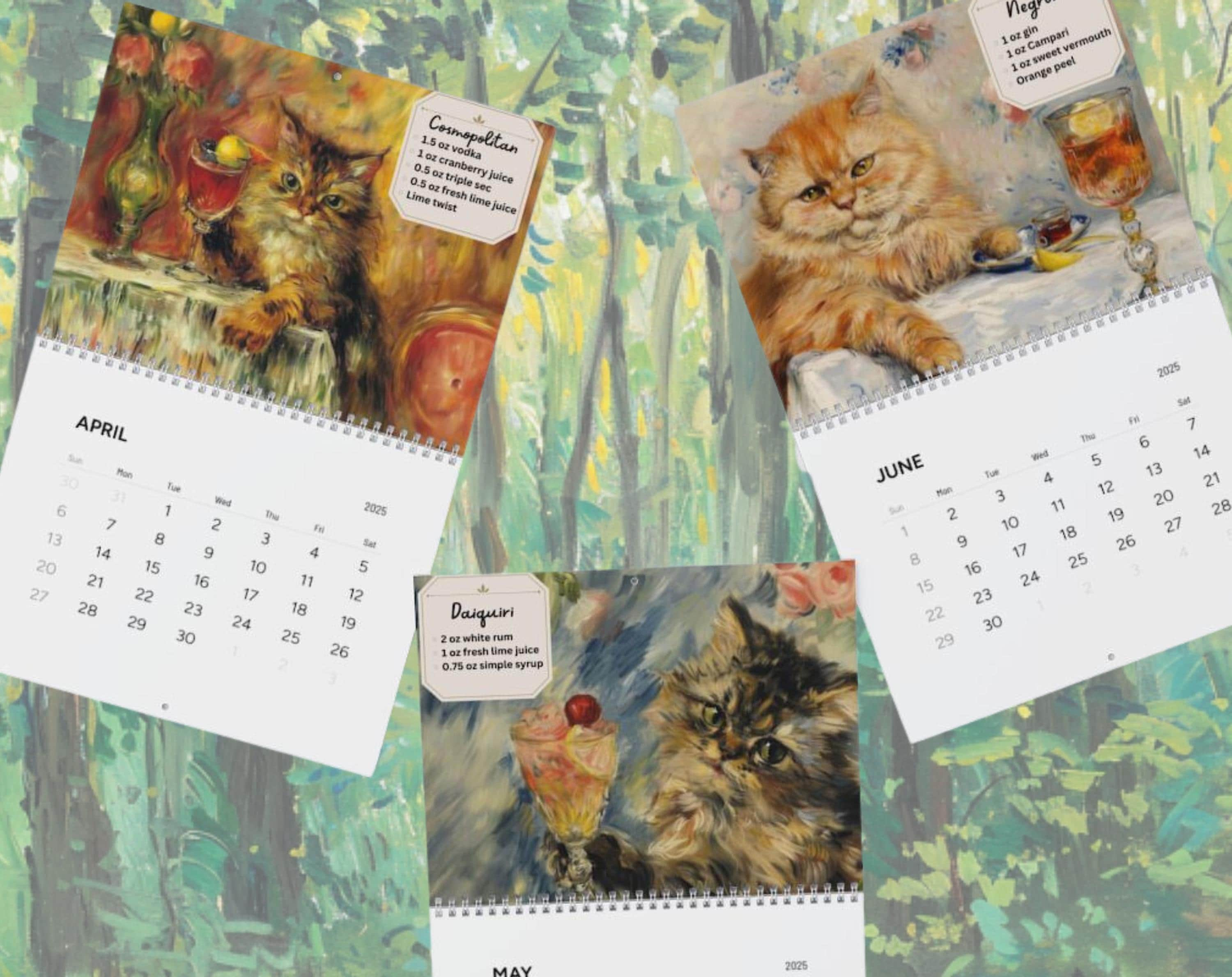 🐱2025 Drunk Cats Calendar🥂