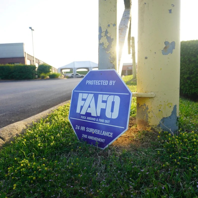 🔥Last Day 49% OFF🛑 FAFO Security Sign
