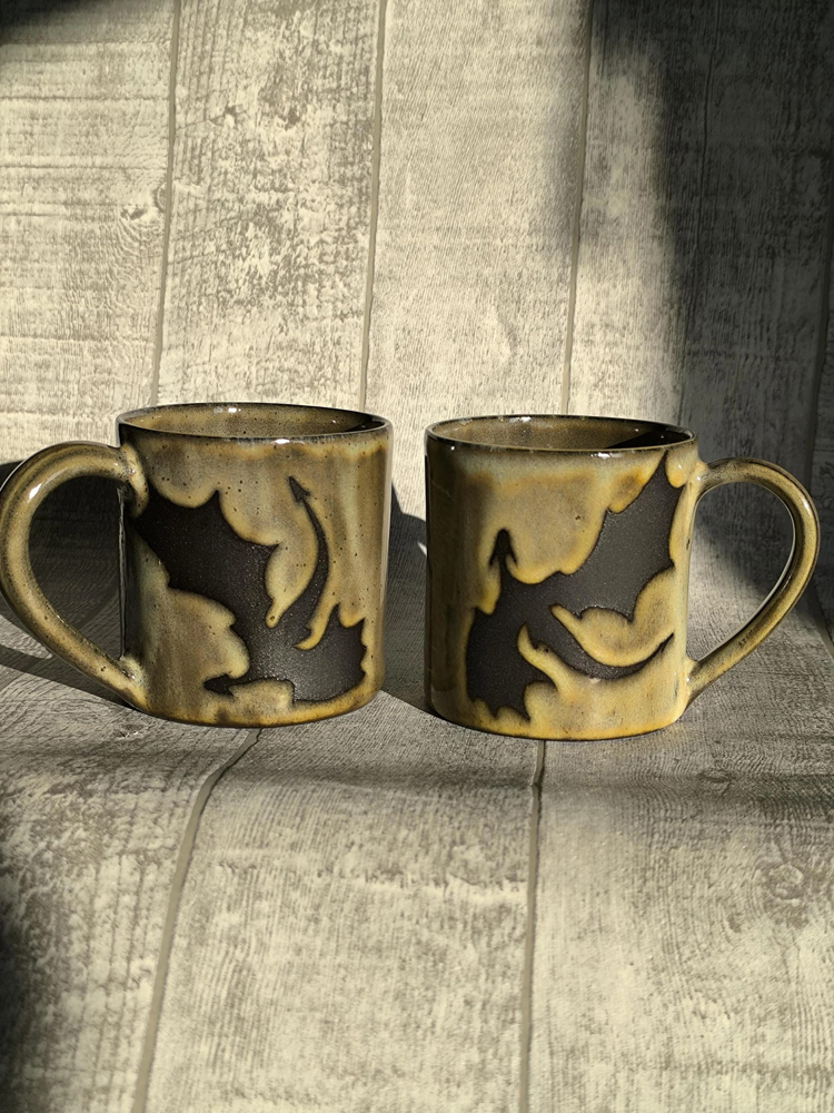 Three Dragons Handmade Mug