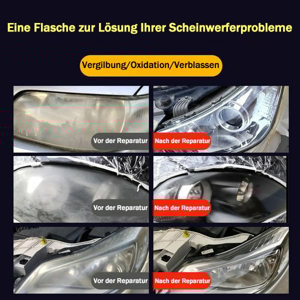 🔥Letzter Tag 50% RABATT-Scheinwerfer-Restaurierungsflüssigkeitsset für Autos