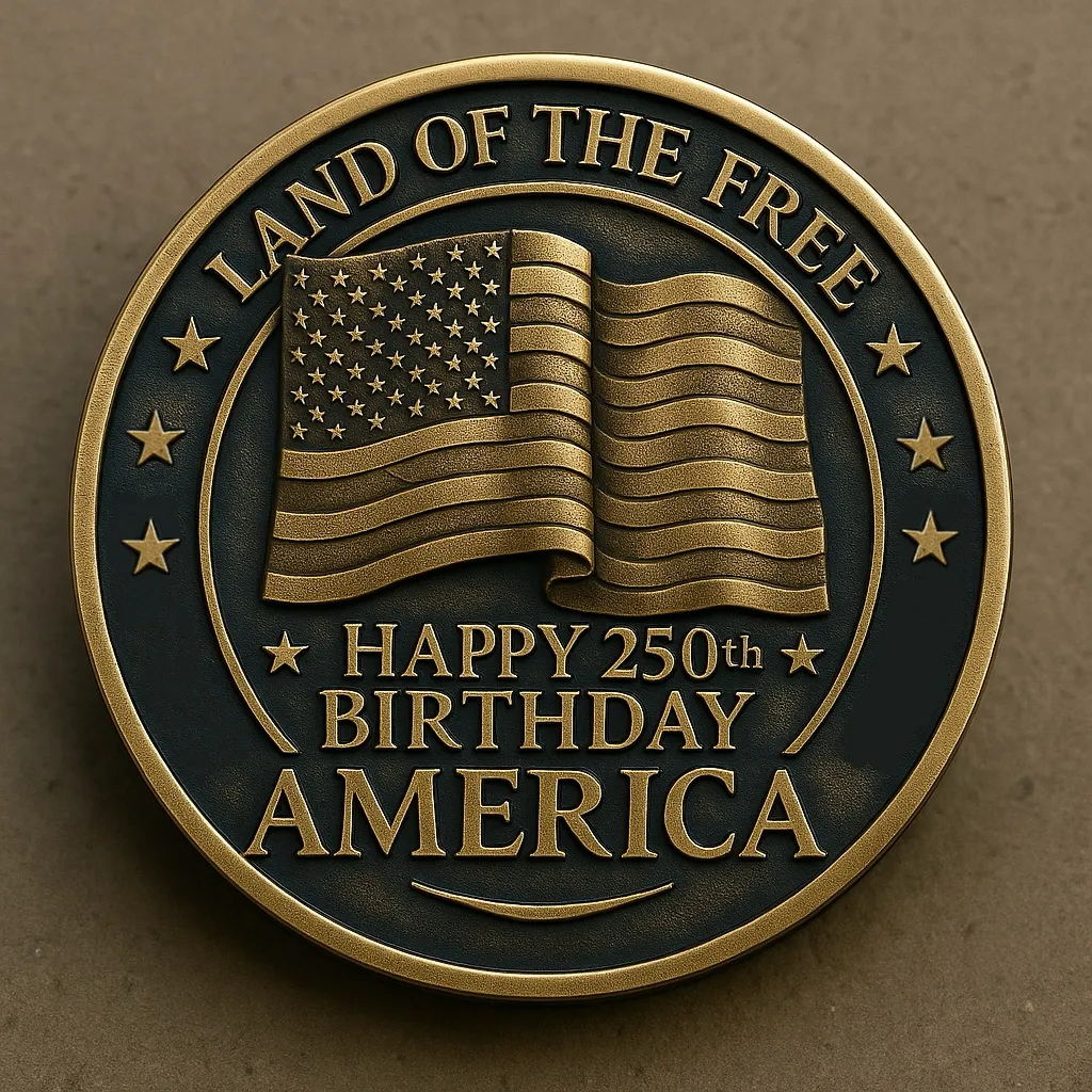Happy 250th Birthday America Coin