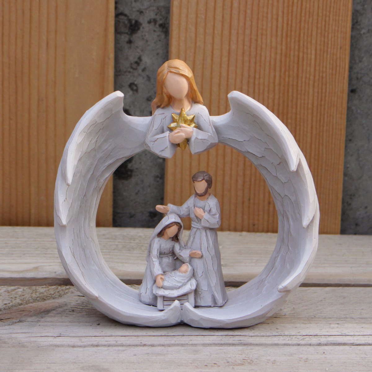 🔥God Be With You - Nativity scene angel religious decoration