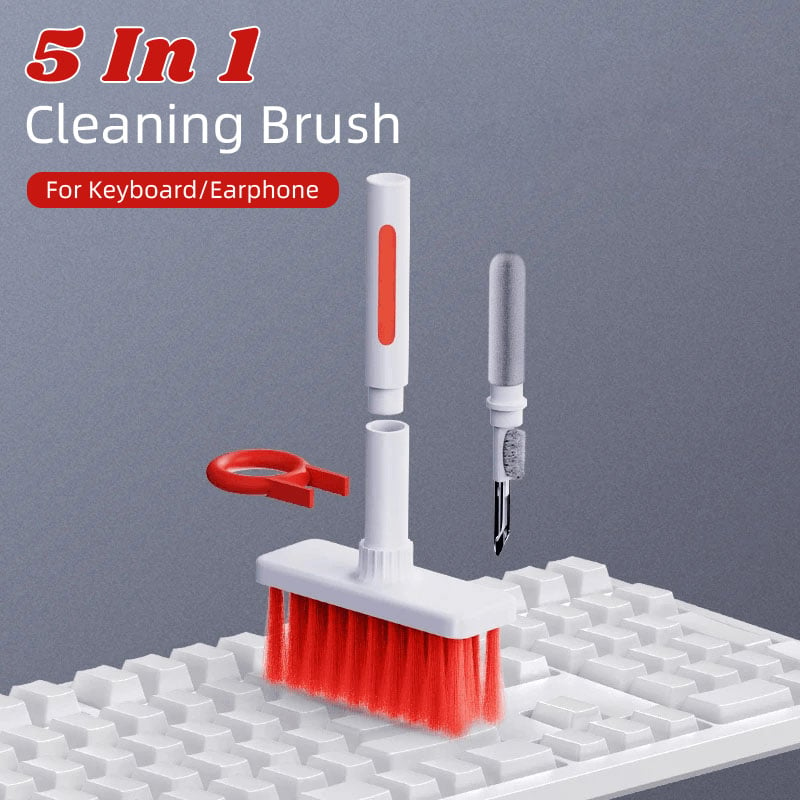 (🔥Hot Sale- SAVE 49% OFF) 5-in-1 Multi-Function Keyboard Cleaning Brush Kit - Buy 2 Get 2 Free Now