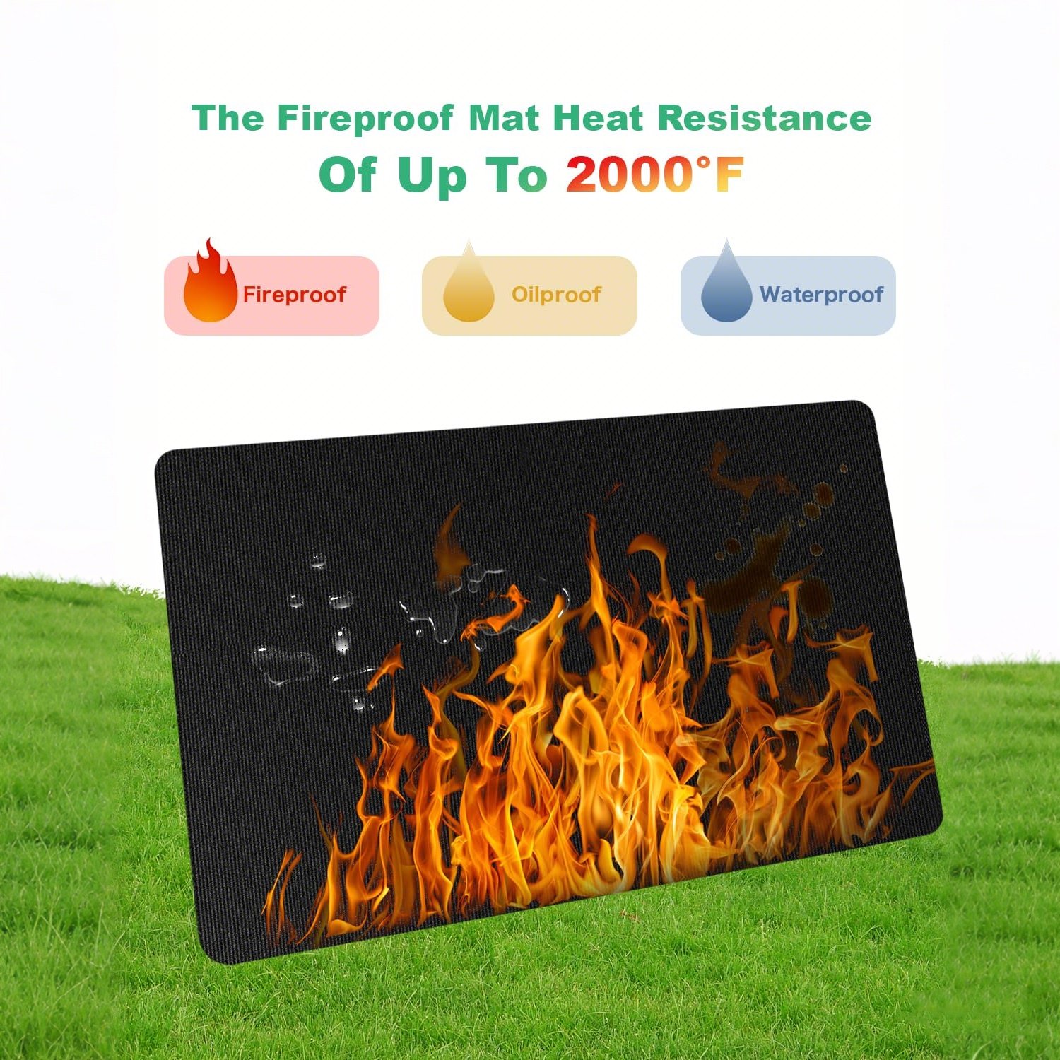 🎁TikTok Last Day Sale - 70% OFF🍖Heavy-Duty Fireproof Waterproof & Oil-Proof Under Grill Mat