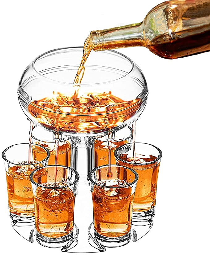 (Father's Day Gift-40% OFF) 6 Shot Glass Dispenser(6 cups)-BUY 2 FREE SHIPPING