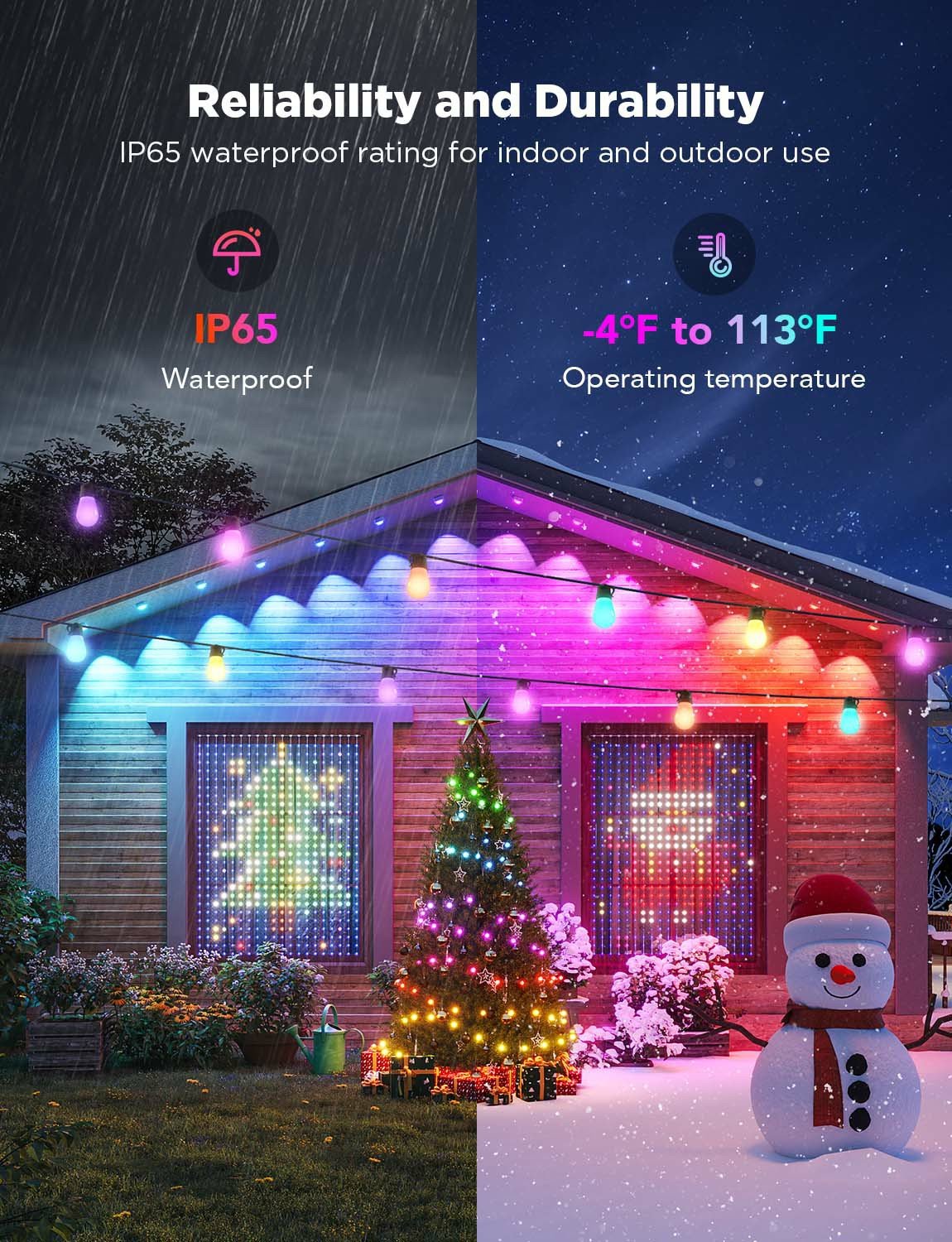 🎅 Early Christmas Sale 49% OFF - Smart Rainbow LED Permanent Outdoor Light🎁