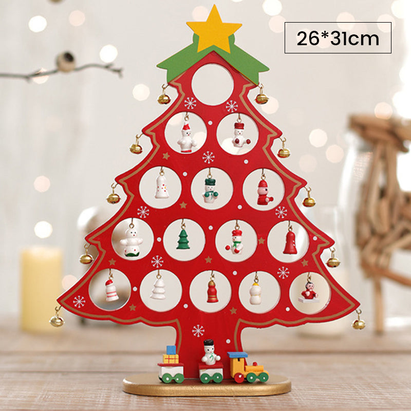 (🎄2022 Christmas Hot Sale- 49% OFF) DIY Wooden Mini Christmas Tree Set-Buy 4 Get Extra 20% OFF