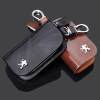 50% OFF Early Black Friday Sale - Car Logo Leather Wood Texture Car Key Case