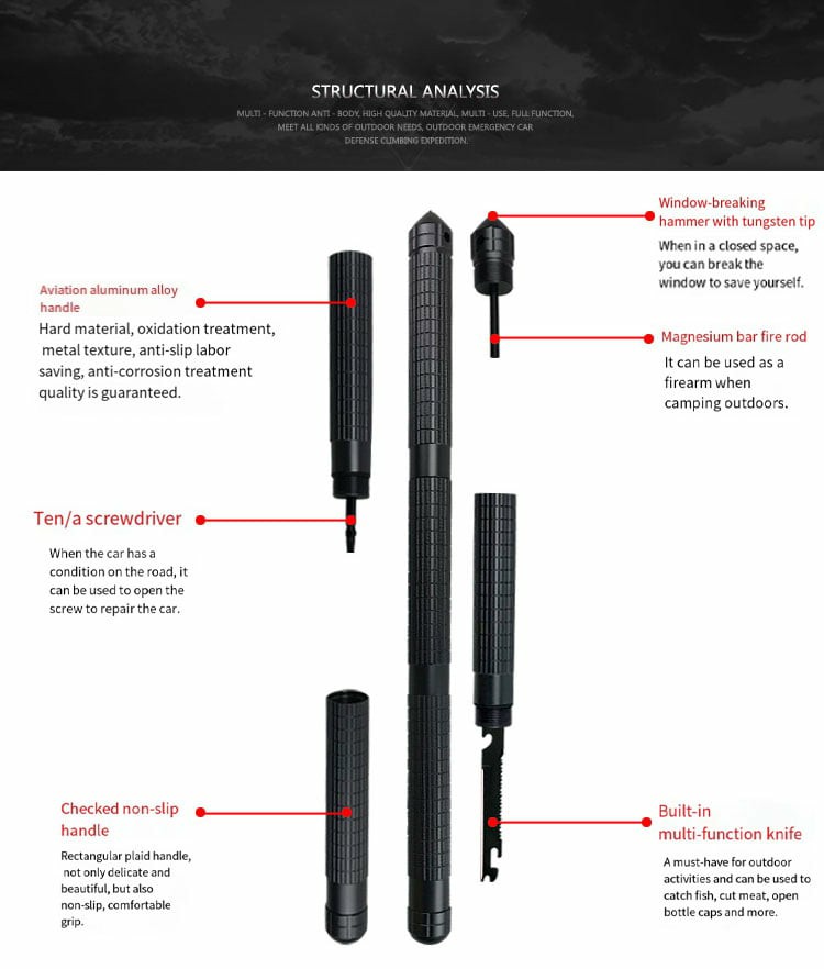 ⚡MK II Survival System - Walking Stick