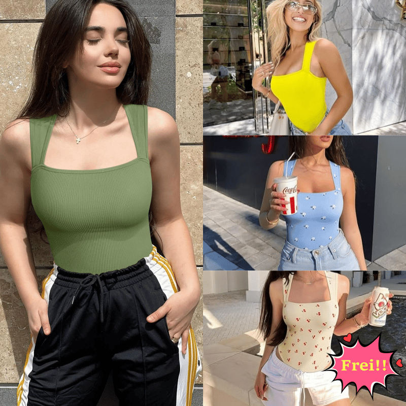 🔥Letzter Tag Verkauf 49% Rabatt ✨ Ärmellose figurformende Bodysuits mit Bauchkontrolle