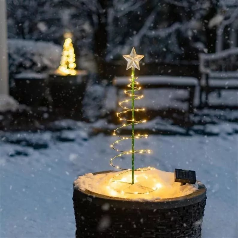 Solar Christmas Tree LED String Lights