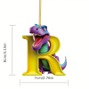 🔥Last Day Promotion - 70% OFF🎁🦖🦖Christmas Dinosaur Alphabet Ornaments🎁Customized By Your Choice Freely