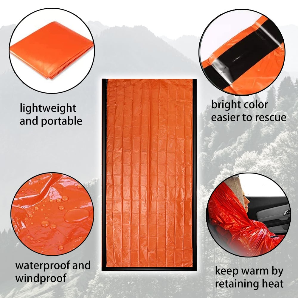 🔥Emergency Waterproof keep warm Sleeping Bag