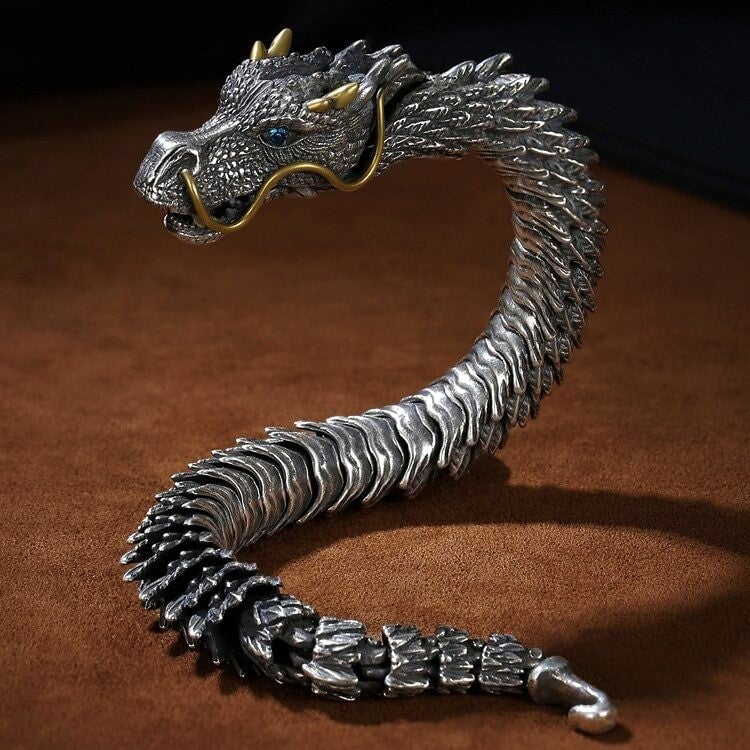 (🎉Last Day Promotion 50% OFF) Unleashing the Power of Handmade Golden Horn Dragon Bracelet