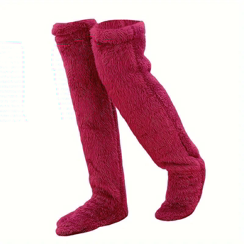 🎄TikTok Christmas Sale -70% OFF💕Comfort Plush Fleece Knee Socks For Christmas❄️🎅