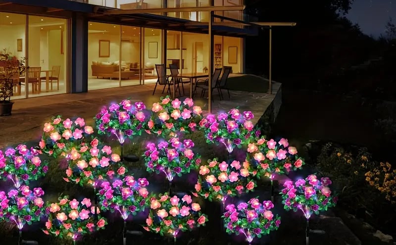 🔥Last Day 70% OFF- 🌺Solar fluorescent garden light