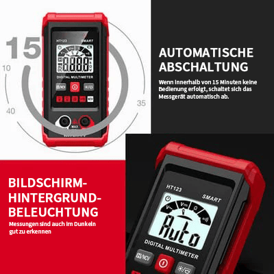 🏆Digitaler Multimeter- Tester 2000 Zählungen mit DC/AC- Voltmeter und Ohm-Volt-Ampere-Meter