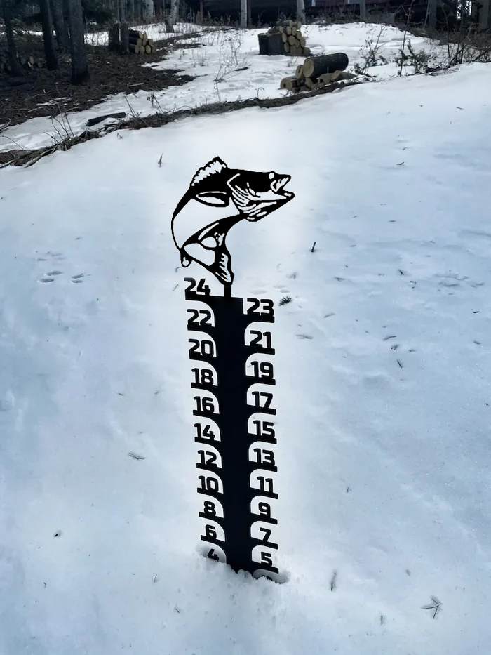 Iron Art Snow Gauge