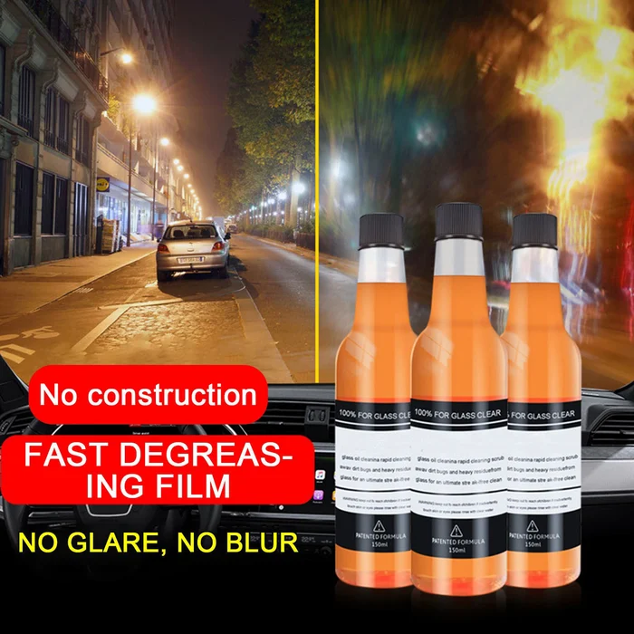 Tiktok Summer Sale🎉CAR GLASS OIL FILM STAIN REMOVAL CLEANER