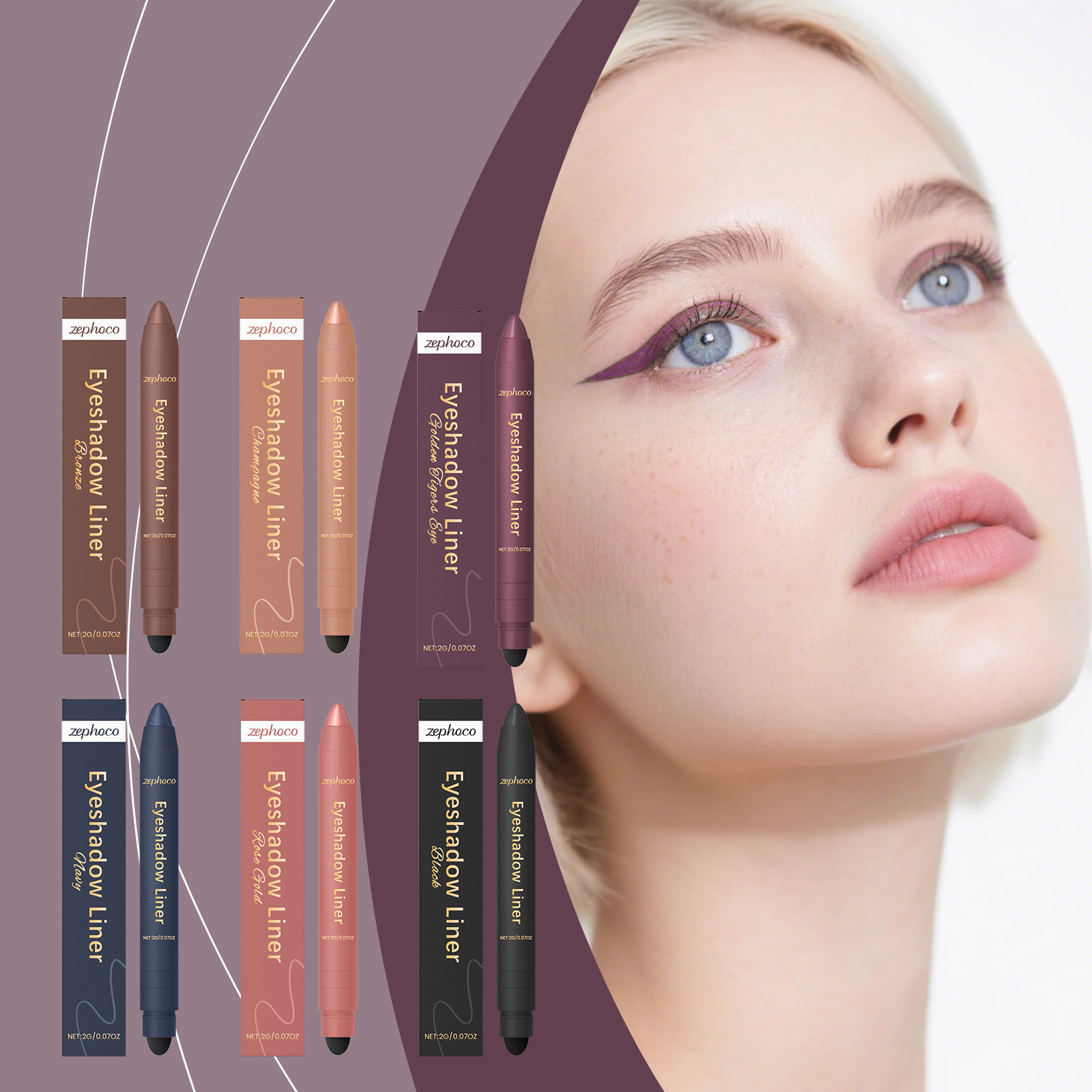 🎁TikTok Last Day Sale - 70% OFF🔥smolderEYES™ shadow liner | Create Natural Eye Makeup, Colorful and Smooth Eyeliner Gel Pen