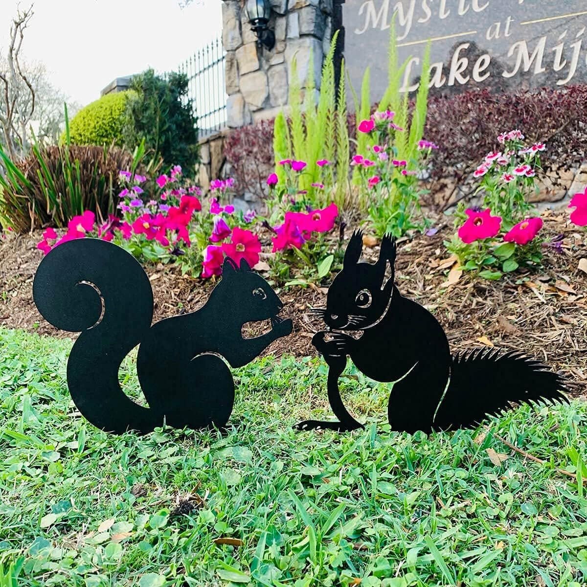 🔥 July 4th Sale – 50% OFF! Rustic Metal Animal Silhouette Garden Decor Set – Wildlife Lawn Ornaments for Outdoor Yard Art