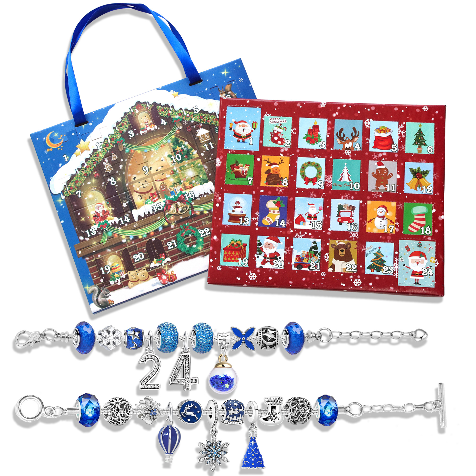 🔥Christmas Pre-sale 49% OFF - 24 PCS DIY Christmas Advent Calendar Bracelets Set