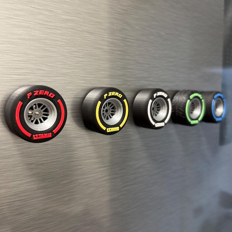 🎁TikTok Last Day Sale - 70% OFF✨Formula 1 Tire Fridge Magnets Full Set – 18” & 13” Replica F1 Tires