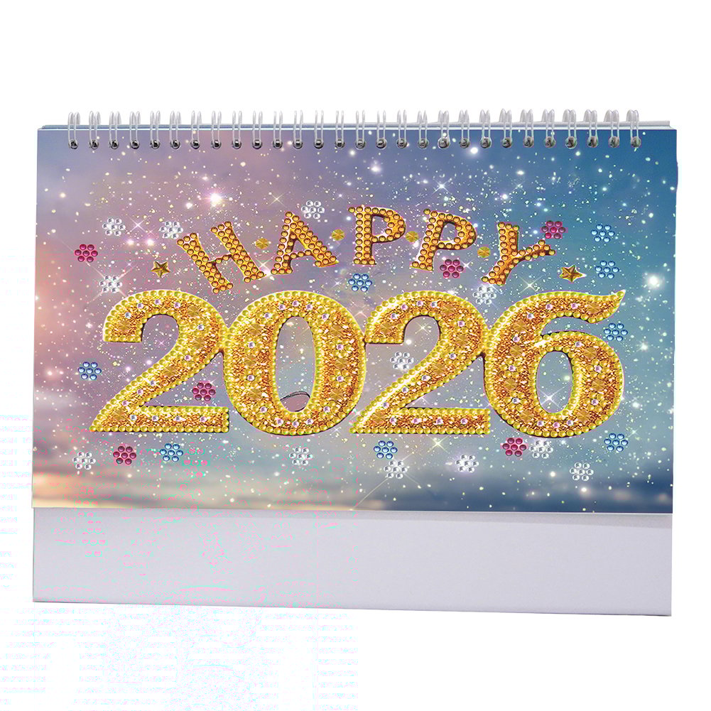 🔥Last Day Promotion 50% OFF🔥2026 DIY Special Shape Desktop Diamond Standing Calendar